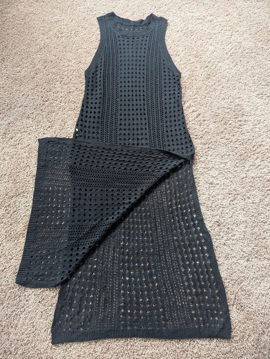 Dresses & Skirts - Sleeveless Sheer Knit Maxi Dress